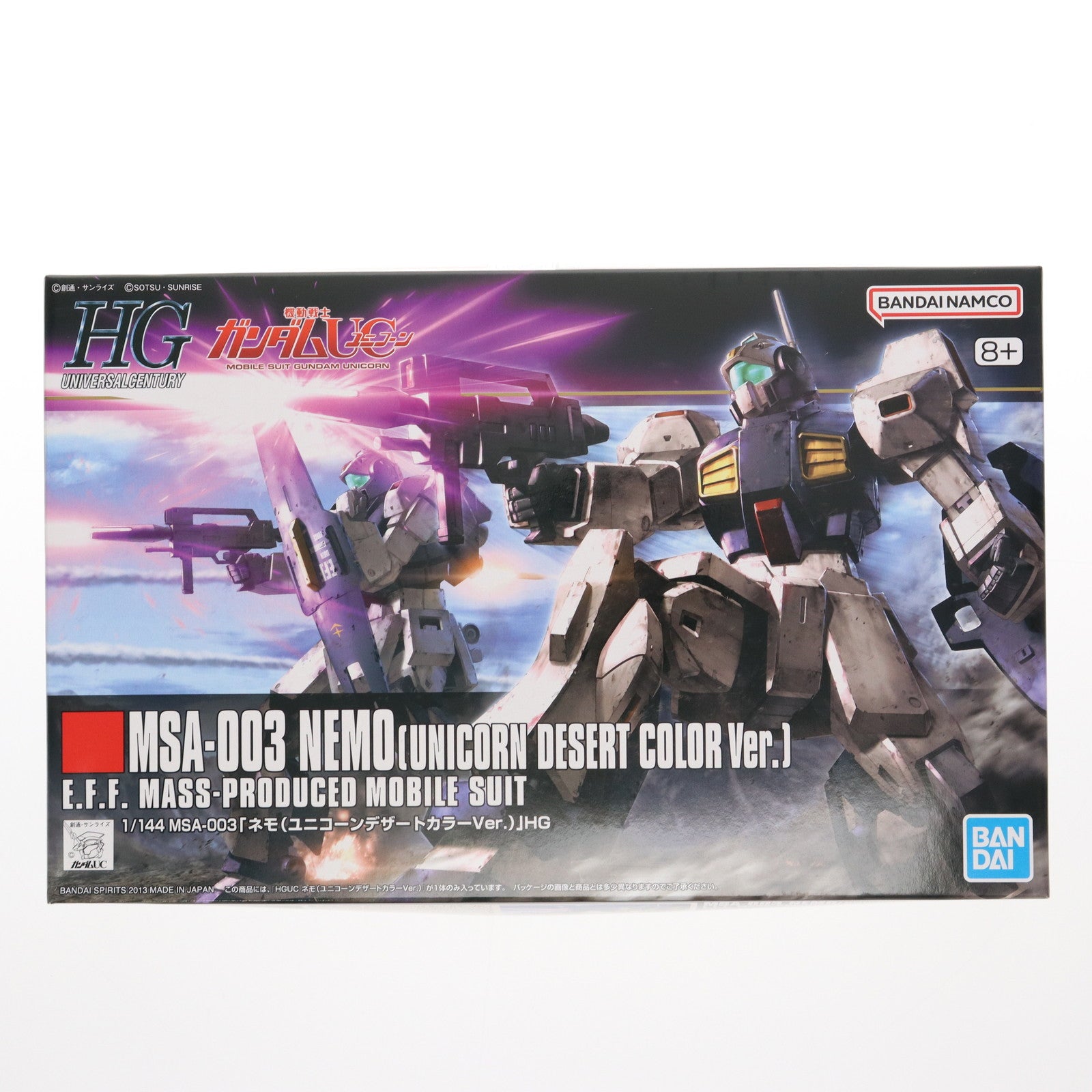 【新品即納】[PTM] (再販) HGUC 1/144 MSA-003 ネモ(ユニコーンデザートカラーVer.) 機動戦士ガンダムUC(ユニコーン) プラモデル(5060958) バンダイスピリッツ(20251001)