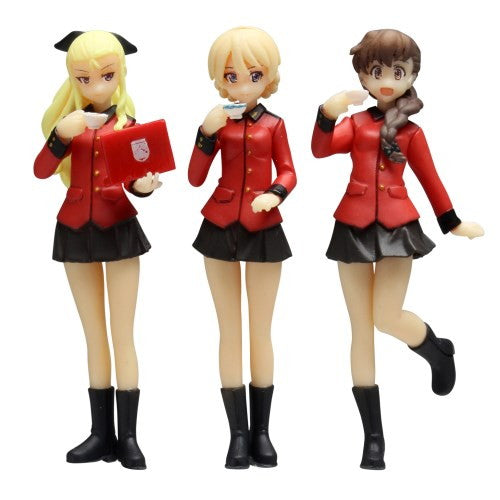 【新品即納】[PTM] (再販) 聖グロリアーナ女学院 ダージリン&アッサム&ルクリリ フィギュアセット ガールズ&パンツァー 最終章 1/35 未塗装キット プラモデル(GPF-33) プラッツ(20250630)