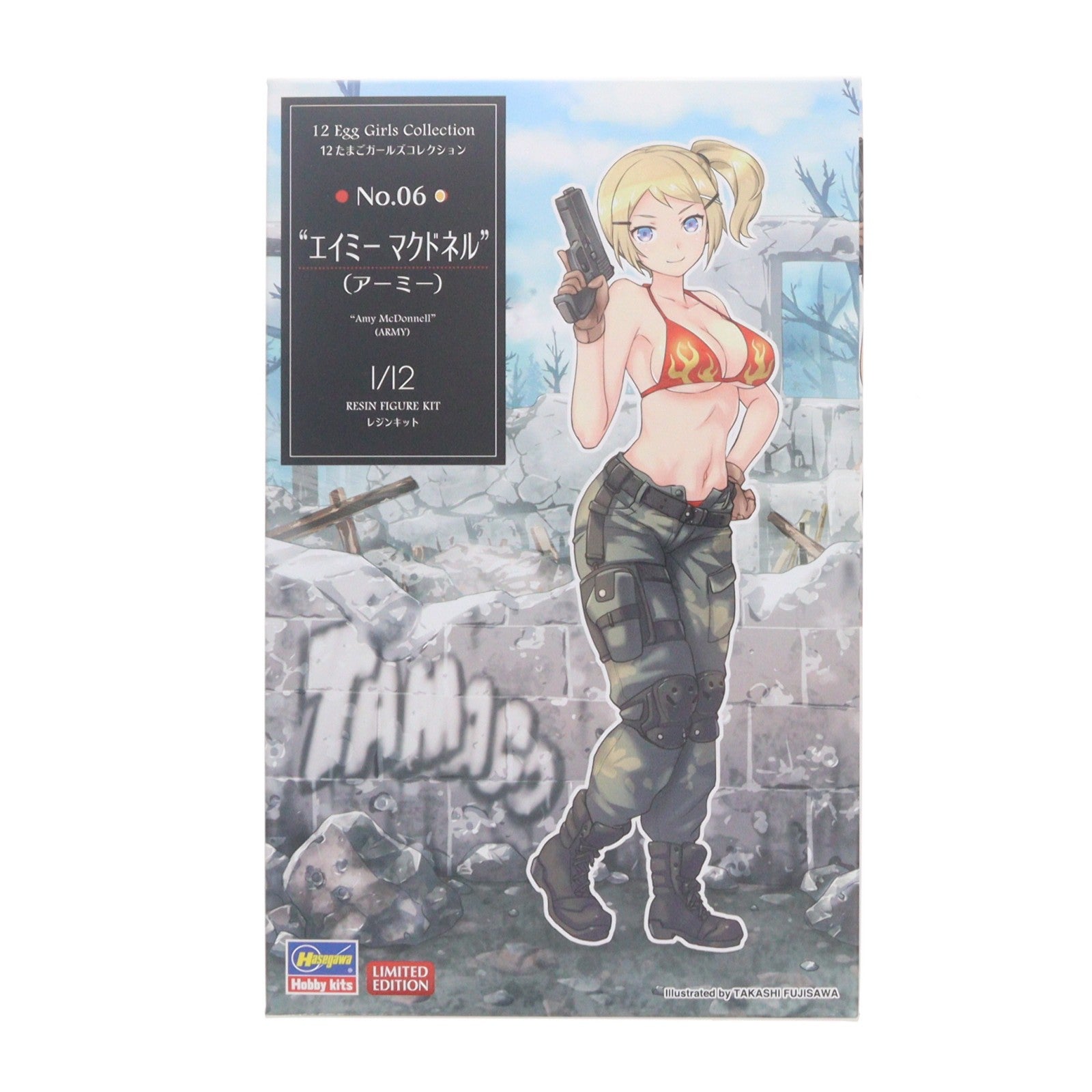 【中古即納】[FIG] 12たまごガールズコレクション No.06 エイミー マクドネル(アーミー) 1/12 レジンキャストキット フィギュア(SP439) ハセガワ(20191220)