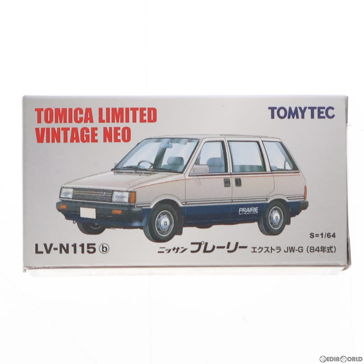 【新品】【お取り寄せ】[MDL] トミカリミテッドヴィンテージ NEO TLV-N115b 日産プレーリー JW-G(シルバー×ブルー) 1/64 完成品 ミニカー(278344) TOMYTEC(トミーテック)(20150116)
