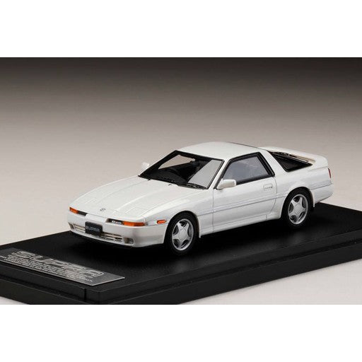 【新品】【お取り寄せ】[MDL] 1/43 トヨタ スープラ(A70) 2.5GT ツインターボ Limited(スーパーホワイトパールマイカ) 完成品 ミニカー(PM43111LW) ホビージャパン(20190530)