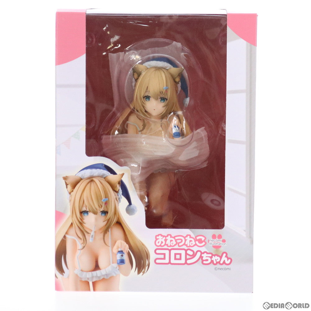 【中古即納】[FIG] necomiイラスト『おねつねこ コロンちゃん』 完成品 フィギュア ユニオンクリエイティブ(20210425)