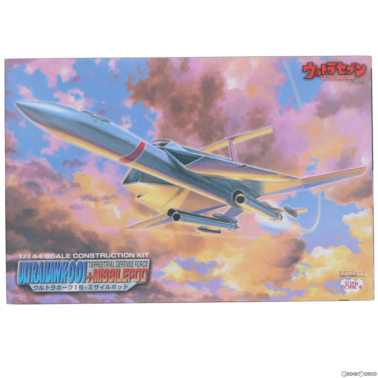 【中古即納】[PTM] 1/144 ウルトラホーク1号+ミサイルポッド ウルトラセブン 超兵器装備計画 3 プラモデル(TF004) タスクフォース(19991231)
