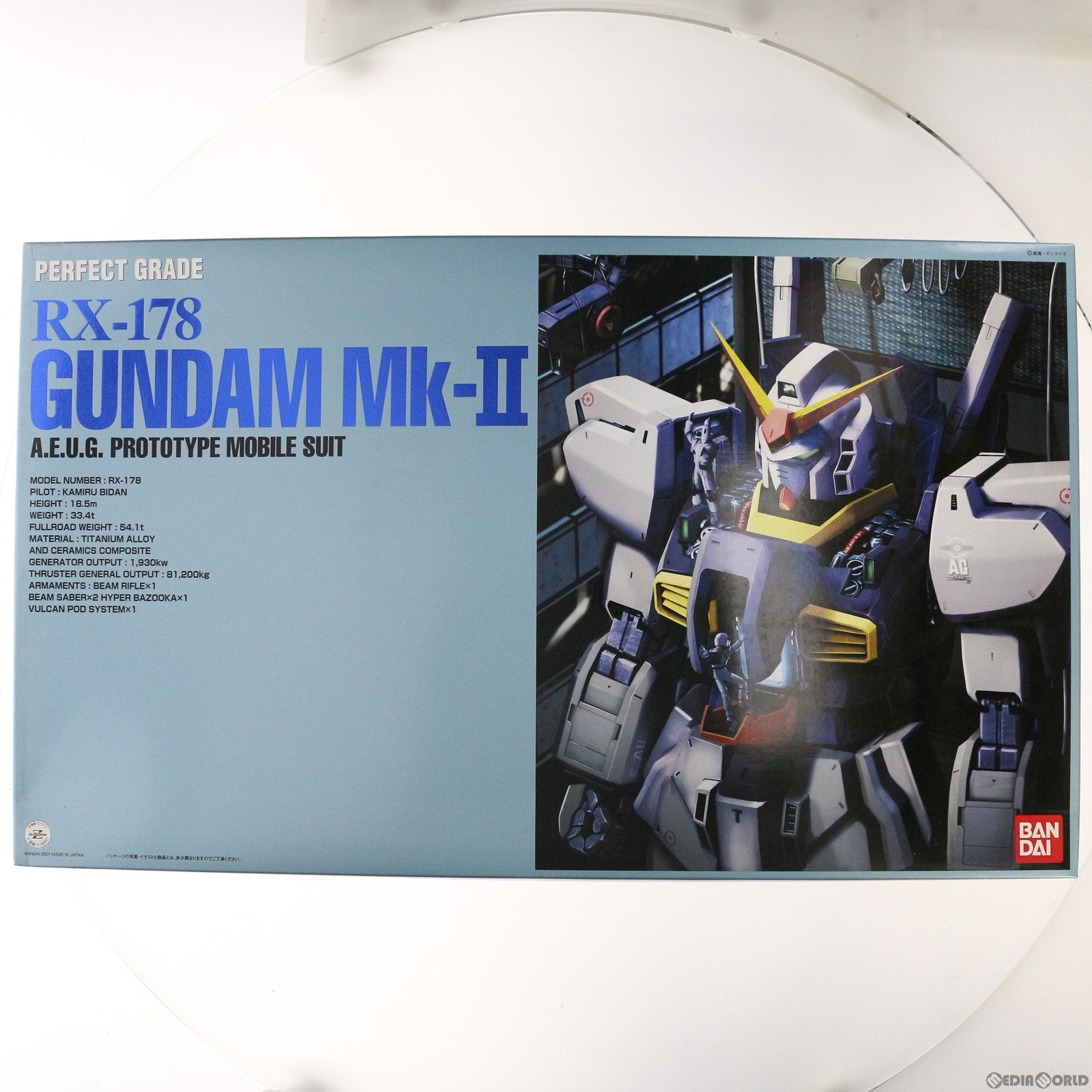 【中古即納】[PTM] PG 1/60 RX-178 ガンダムMk-II(エゥーゴ) 機動戦士Zガンダム プラモデル(0106047) バンダイ(20011122)