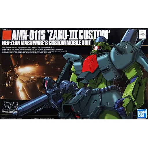 新品即納】[PTM](再販)HGUC 1/144 AMX-011S ザクIII改 機動戦士ガンダムZZ(ダブルゼータ) プラモデル(5055726)  バンダイ