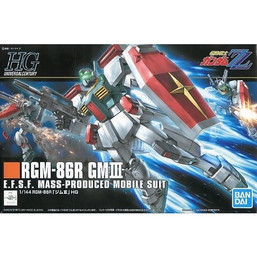 【中古即納】[PTM] HGUC 1/144 RGM-86R ジムIII 機動戦士ガンダムZZ(ダブルゼータ) プラモデル(5055882) バンダイスピリッツ(20210930)