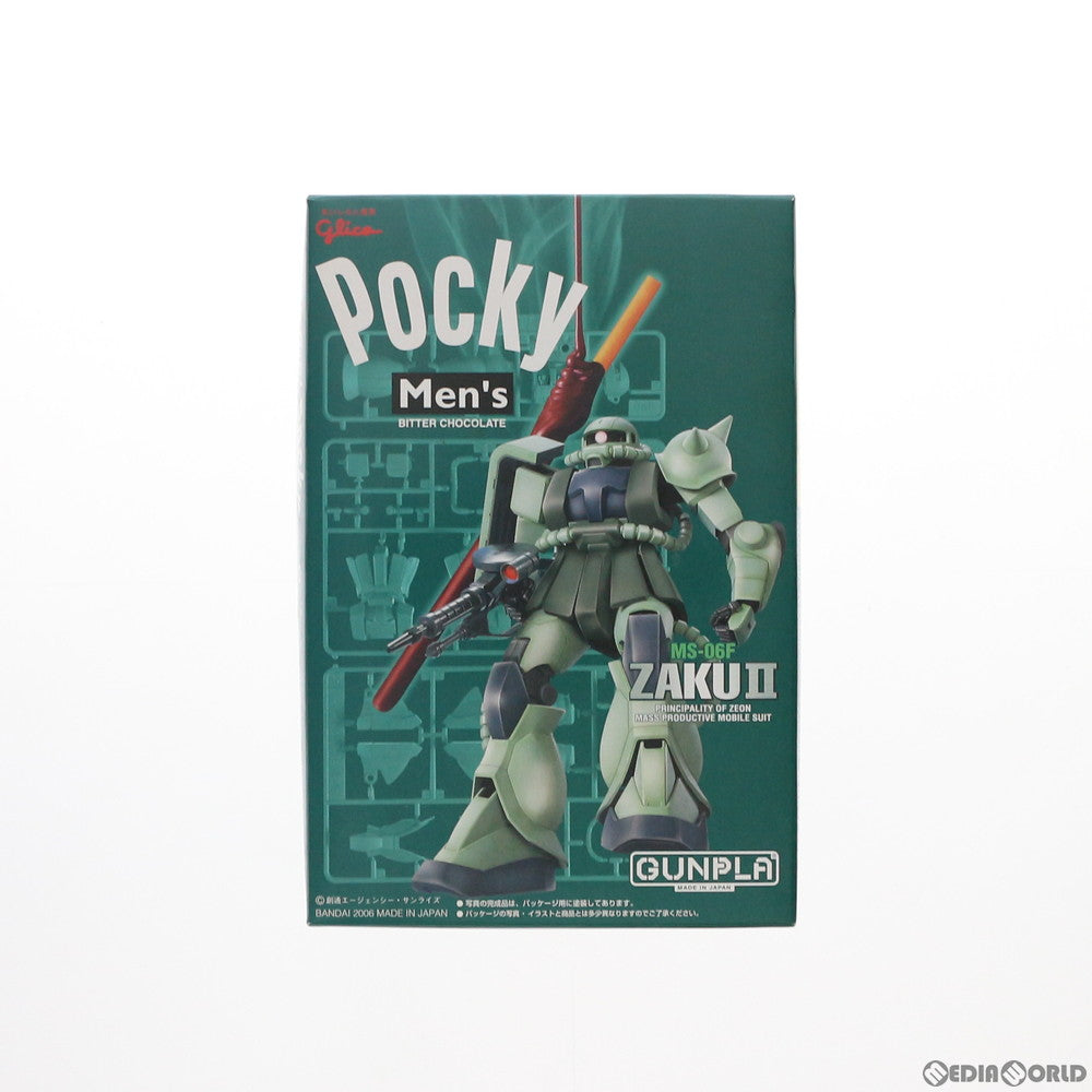 【中古即納】[PTM] (食玩) 1/144 MS-06F ザクII POCKY CHOCOLATE SPECIAL VERSION グリコ メンズポッキー ビターチョコレート&GUNPLA プラモデル グリコ&バンダイ(20061211)
