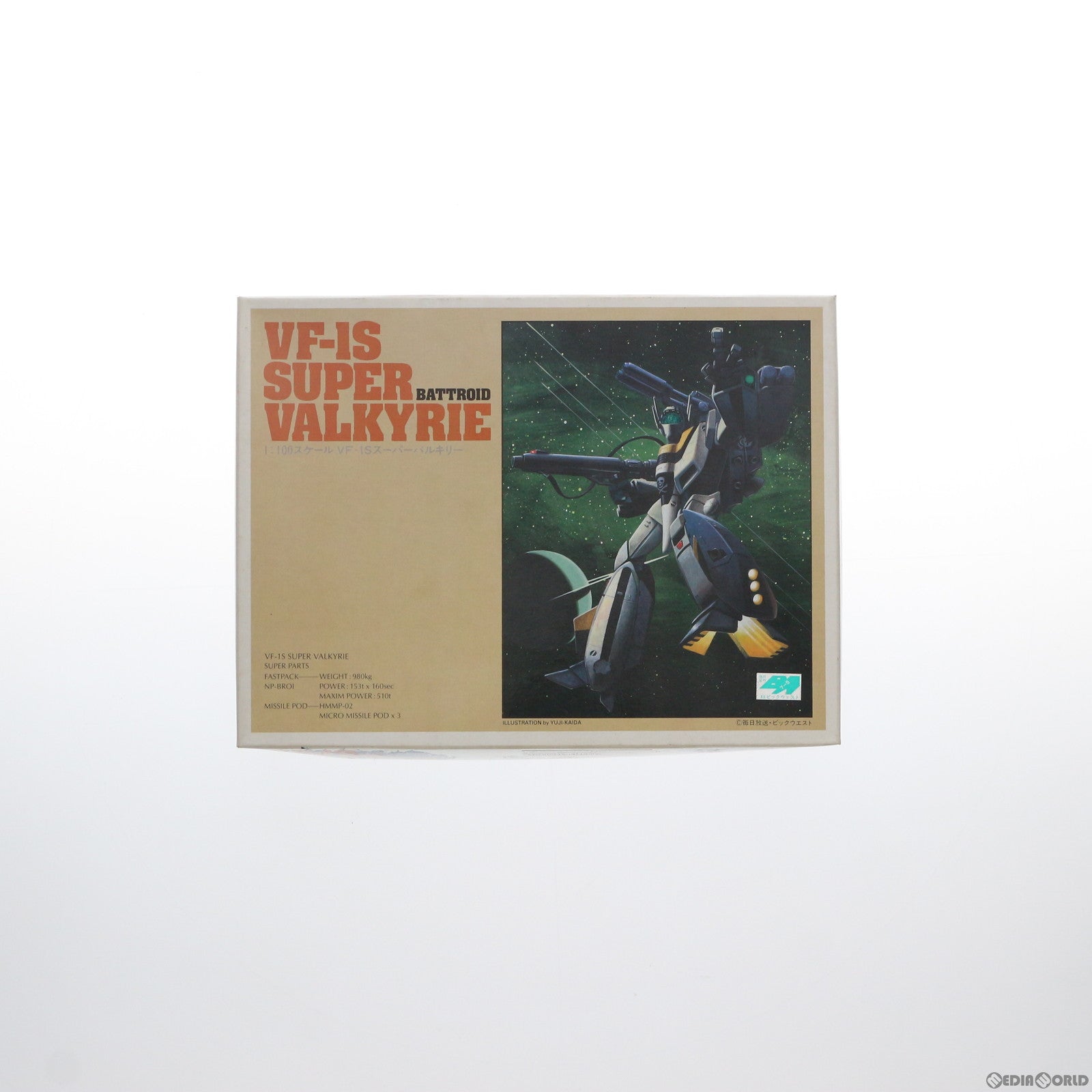 【中古即納】[PTM] 1/100 VF-1S スーパーバトロイドバルキリー 超時空要塞マクロス No.5 プラモデル(0504843) バンダイ(19940101)