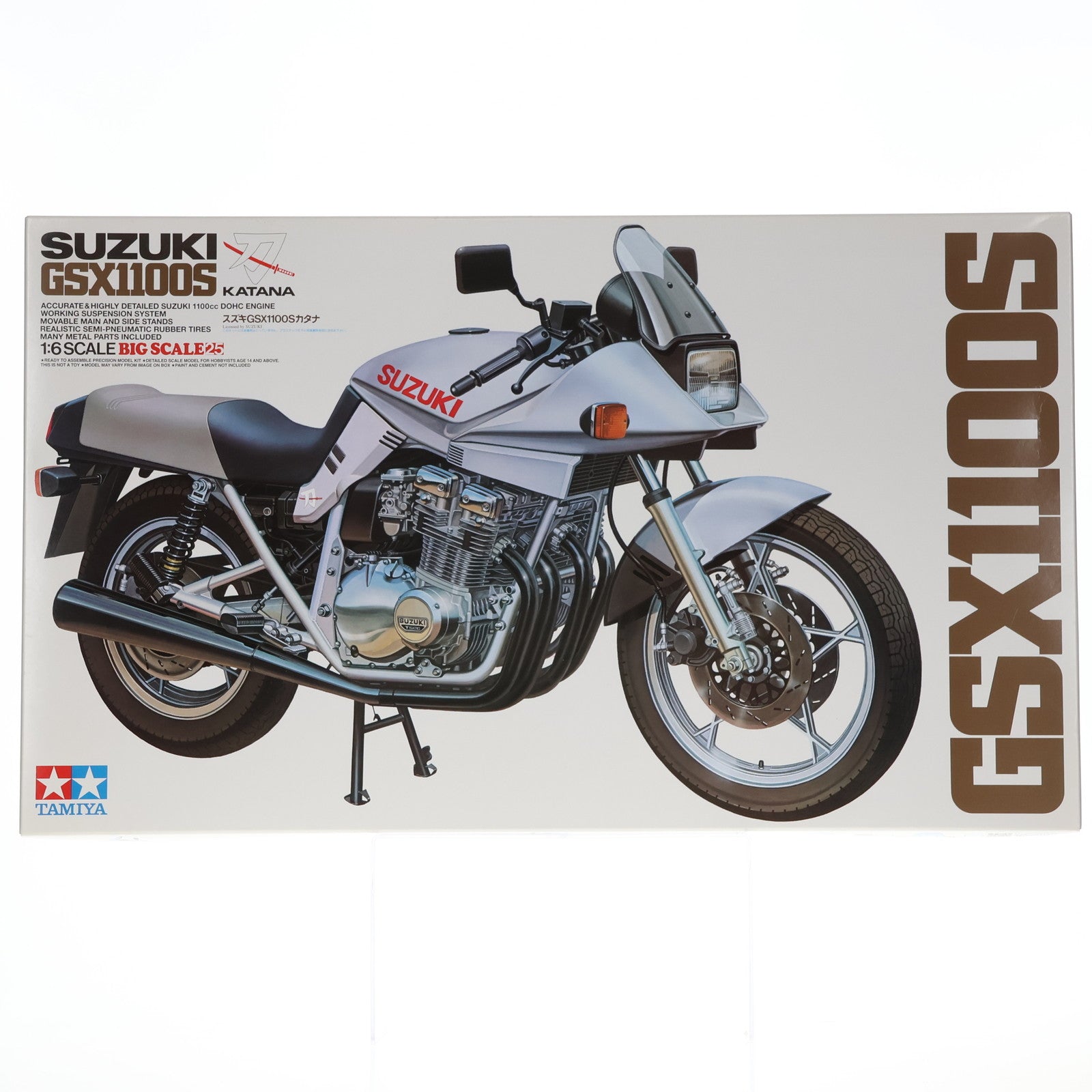 【中古即納】[PTM] オートバイシリーズ No.25 1/6 スズキ GSX1100S カタナ ディスプレイモデル プラモデル(16025) タミヤ(20180804)