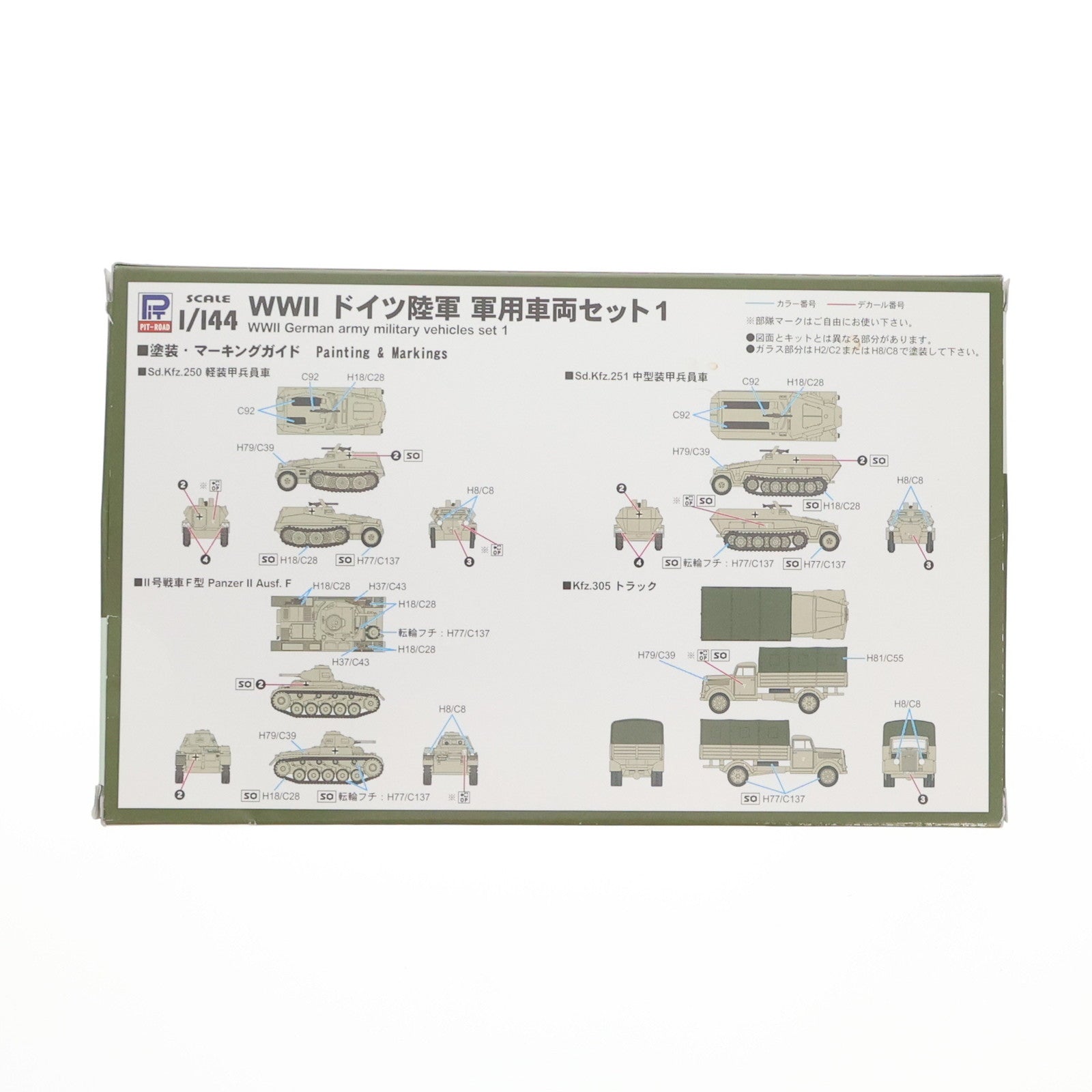 【中古即納】[PTM] 1/144 WWII ドイツ陸軍 軍用車両セット 1 [SGK02] ピットロード(20200905)