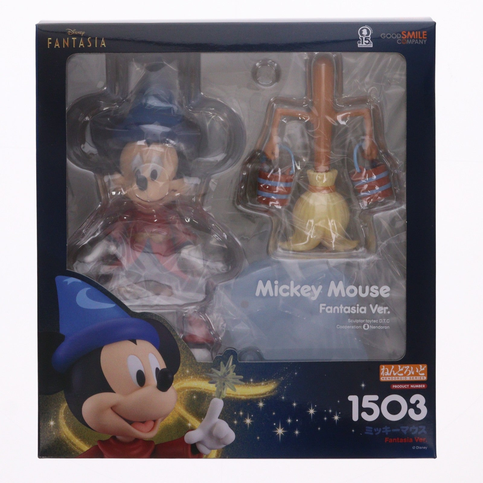【中古即納】[FIG] ねんどろいど 1503 ファンタジア ミッキーマウス Fantasia Ver. 完成品 可動フィギュア グッドスマイルカンパニー(20210605)