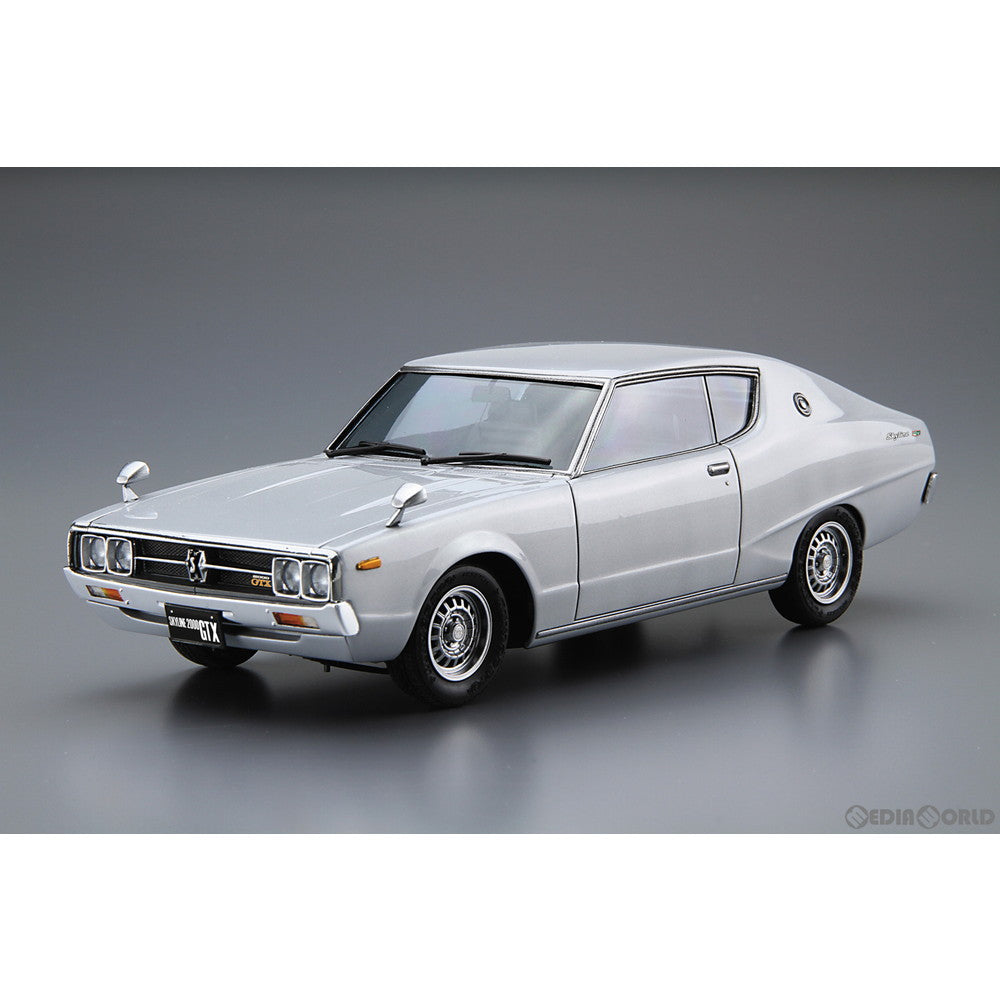 【新品即納】[PTM] ザ・モデルカー No.51 1/24 ニッサン GC111 スカイラインHT2000GTX-E・S '76 プラモデル アオシマ(20210226)