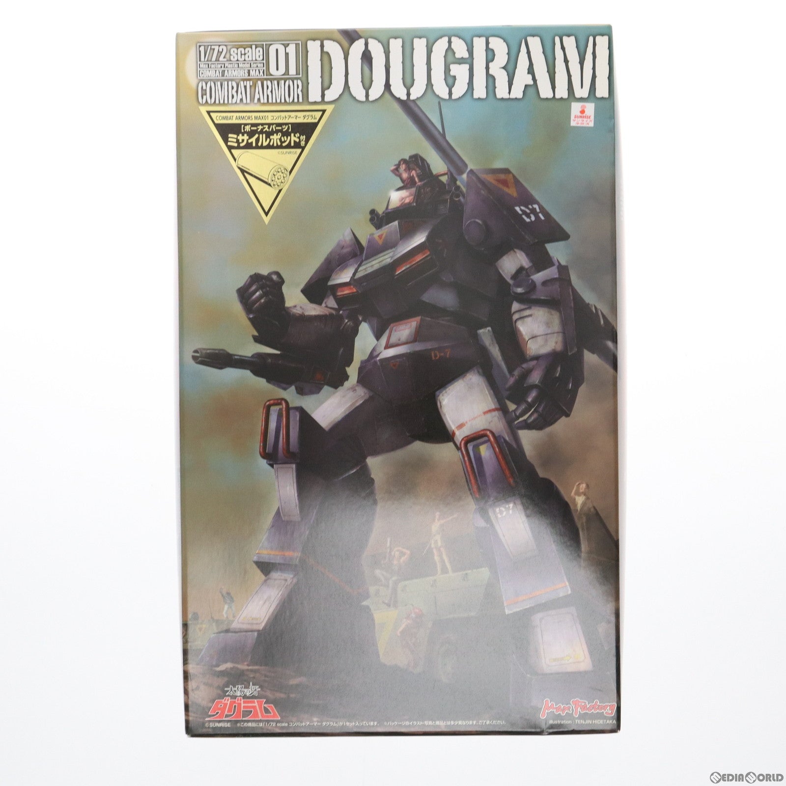 【中古即納】[PTM] ボーナスパーツ付属 COMBAT ARMORS MAX01 1/72 Scale コンバットアーマー ダグラム 太陽の牙ダグラム プラモデル マックスファクトリー(20140628)