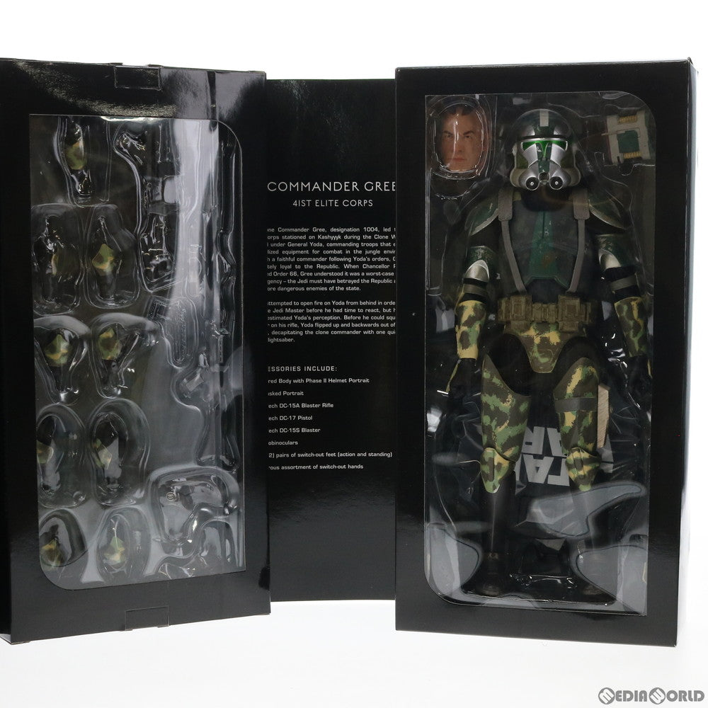 【中古即納】[FIG] ミリタリーズ・オブ・スター・ウォーズ コマンダー・グリー スターウォーズ エピソード3/シスの復讐 1/6 完成品 可動フィギュア(SW 1/6 #078) サイドショウ(20120119)