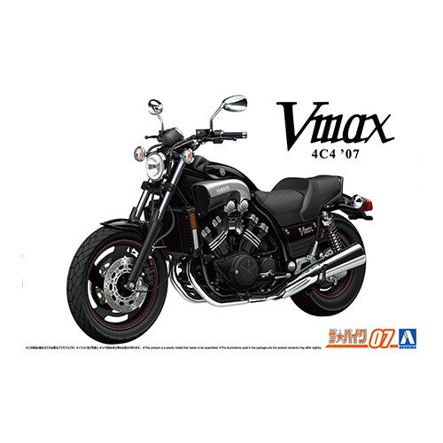 【新品即納】[PTM] (再販)ザ・バイク No.7 1/12 ヤマハ 4C4 Vmax '07 プラモデル(062302) アオシマ(20250228)