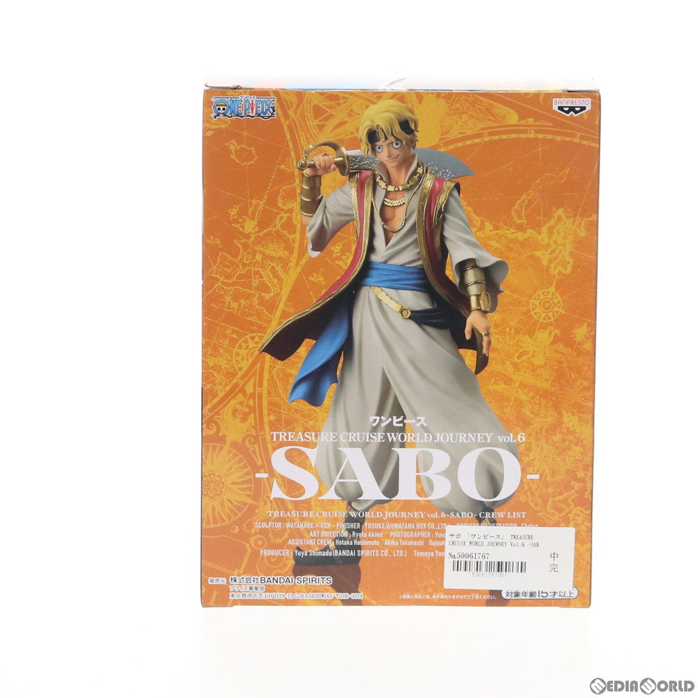 【中古即納】[FIG] サボ ワンピース TREASURE CRUISE WORLD JOURNEY Vol.6 -SABO- フィギュア プライズ(82545) バンプレスト(20210131)