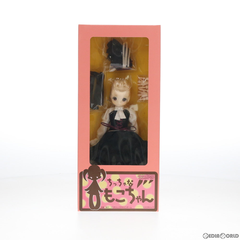 【中古即納】[FIG] ちっちゃなもこちゃん No.12 ロリータビスチェワンピース A ボンネットブラックドレス(ロングウェーブ/プラチナホワイト髪) 完成品 ドール ママチャップトイ(20130425)
