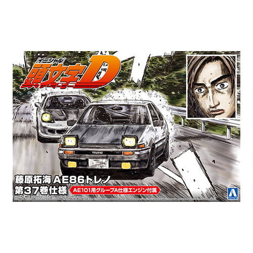 【新品即納】[PTM] (再販)1/24 頭文字(イニシャル)D No.6 藤原拓海(ふじわらたくみ) AE86トレノ 第37巻仕様 プラモデル(059616) アオシマ(20250228)