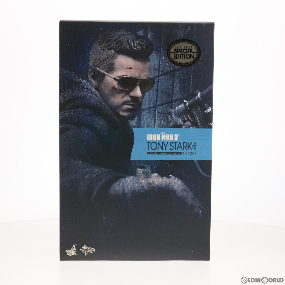 【中古即納】[FIG] ムービー・マスターピース トニー・スターク(マンダリン邸襲撃版) アイアンマン3 1/6 完成品 可動フィギュア(MM#209) ホットトイズ(20131231)