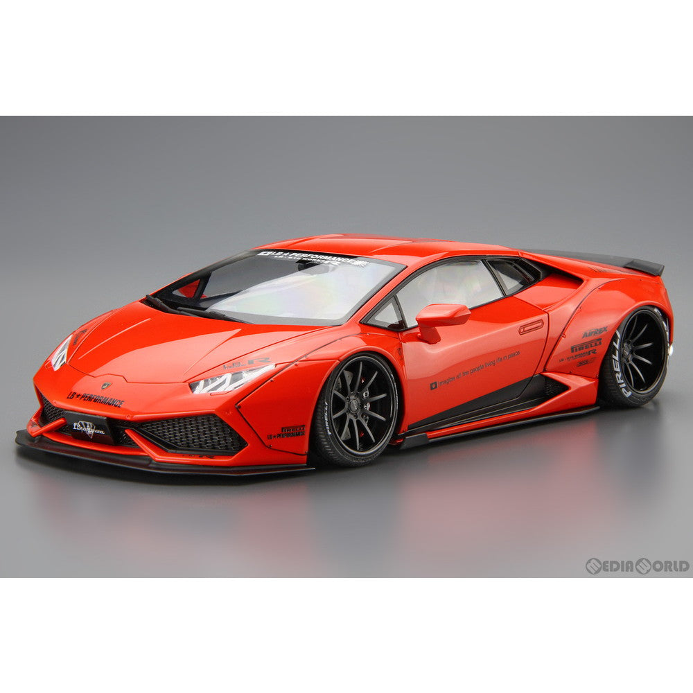 【中古即納】[PTM] 1/24 リバティーウォーク No.15 LBワークス ランボルギーニ ウラカン Ver.1 プラモデル アオシマ(20210630)