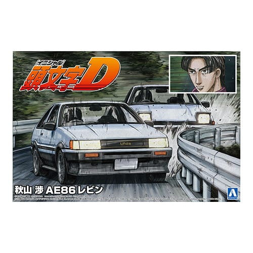 【新品即納】[PTM] (再販) 1/24 頭文字(イニシャル)D No.13 秋山渉(あきやまわたる) AE86レビン プラモデル(059654) アオシマ(20250930)