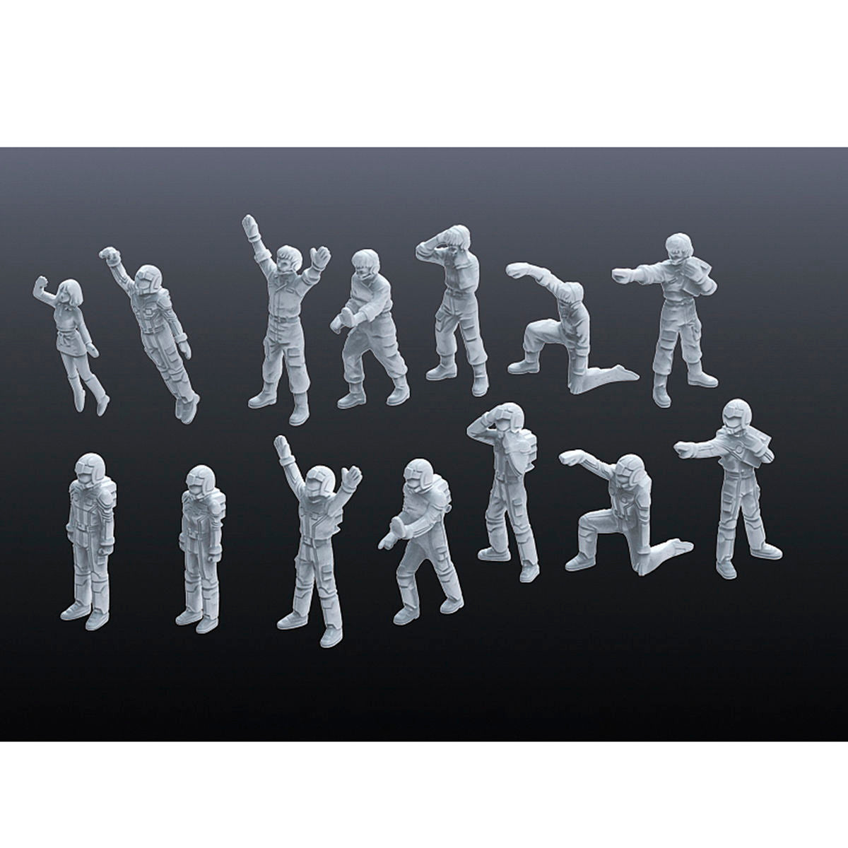 【新品即納】[PTM] (再販) ビルダーズパーツHD-15 1/144 MSフィギュア01 機動戦士ガンダムシリーズ プラモデル用アクセサリ(5061944) バンダイスピリッツ(20240921)