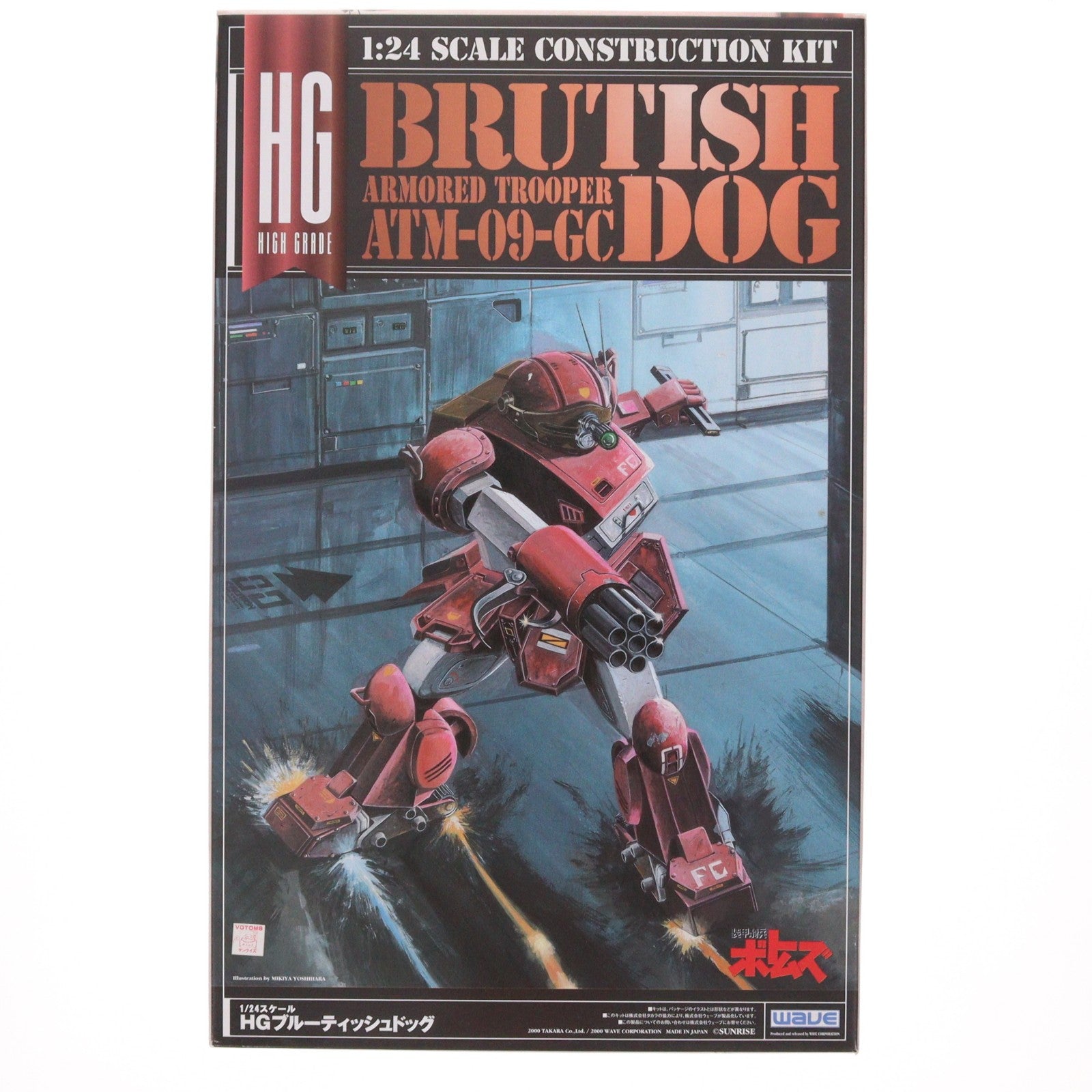 【中古即納】[PTM] 1/24 ATM-09-GC HG ブルーティッシュドッグ 装甲騎兵ボトムズ プラモデル(BK-80) ウェーブ(WAVE)(19991231)