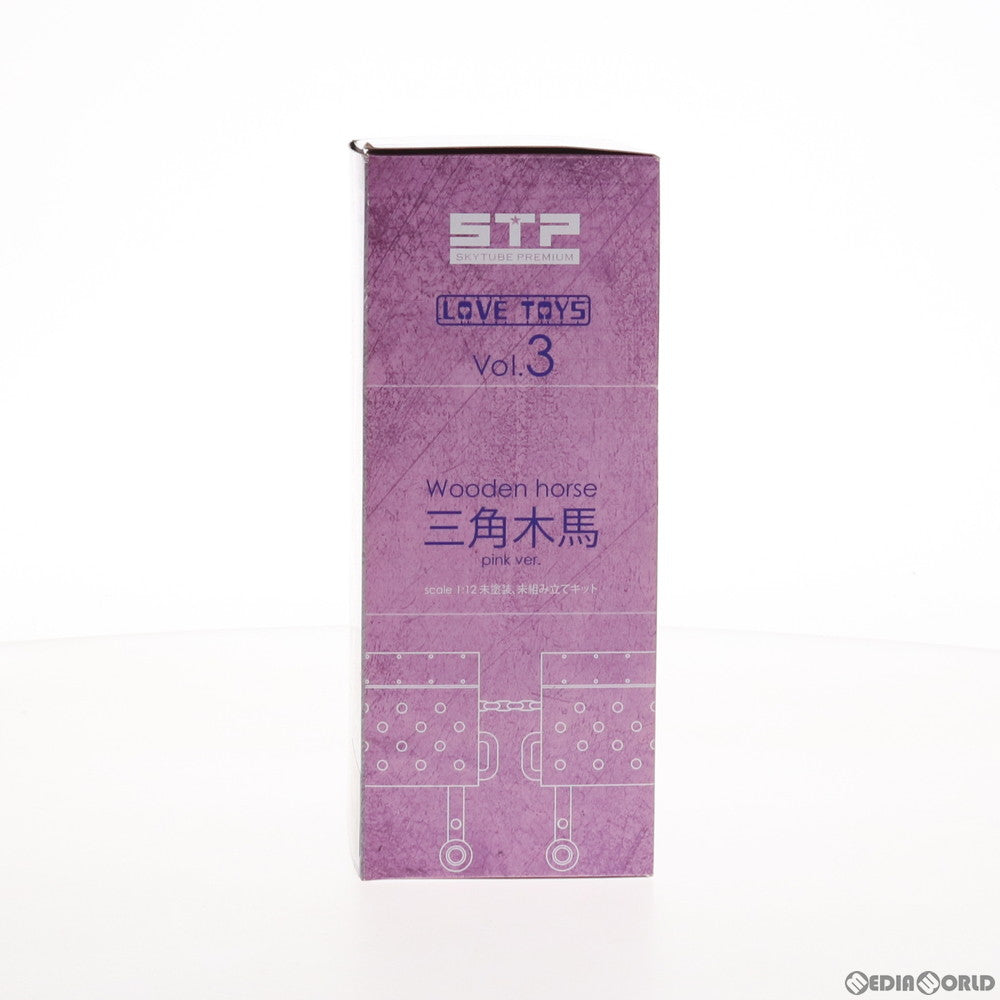 【中古即納】[FIG] Love Toys Vol.3 三角木馬 Wooden horse pink Ver. 1/12 未塗装 組み立てキット フィギュア用アクセサリ(AX-1825) SkyTube(スカイチューブ)(20180228)