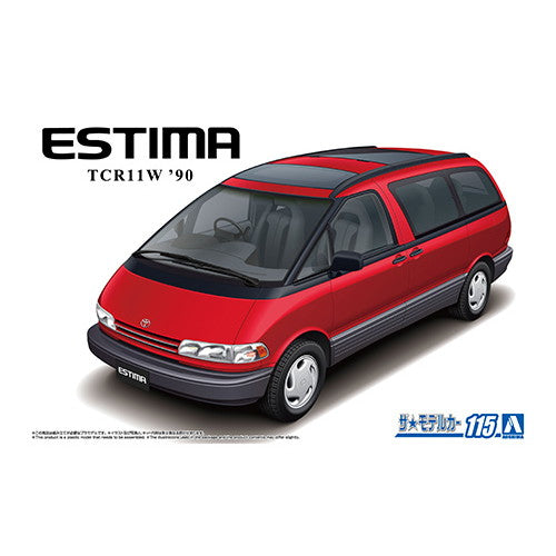 【新品即納】[PTM] (再々販) ザ・モデルカー No.115 1/24 トヨタ TCR11W エスティマ ツインムーンルーフ '90 プラモデル(057537) アオシマ(20250929)