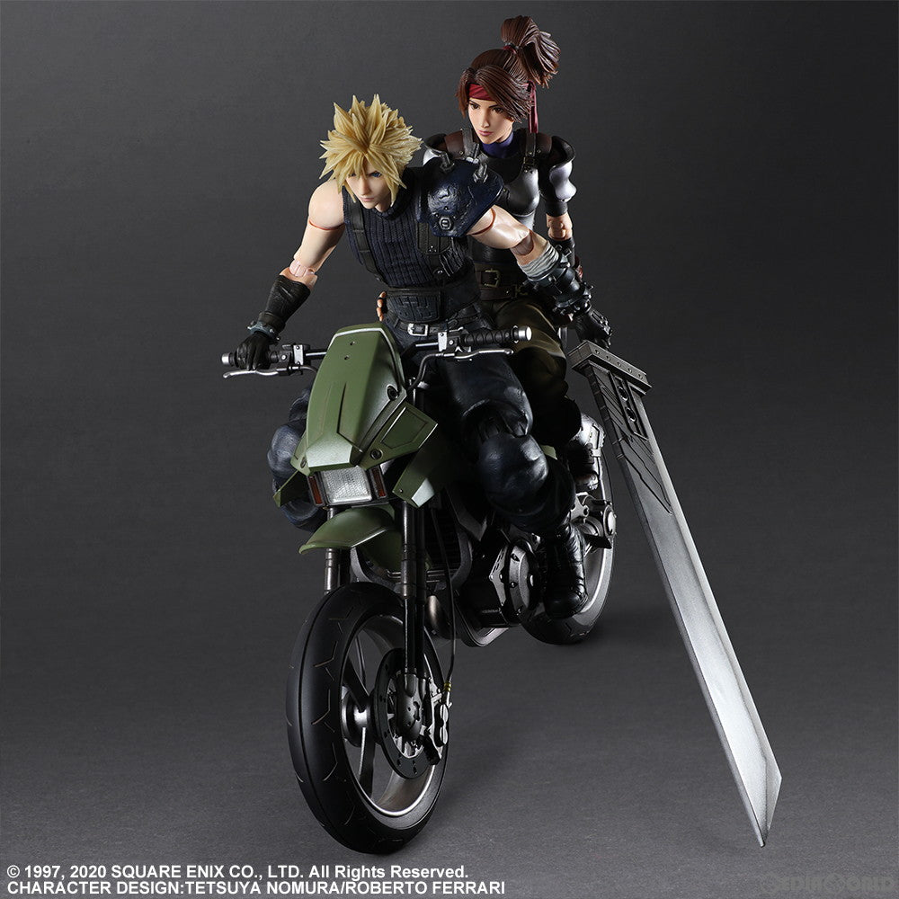【中古即納】[FIG] PLAY ARTS改(プレイアーツ改) ジェシー、クラウド&バイクSET FINAL FANTASY VII REMAKE(ファイナルファンタジー7 リメイク) 完成品 可動フィギュア スクウェア・エニックス(20220828)