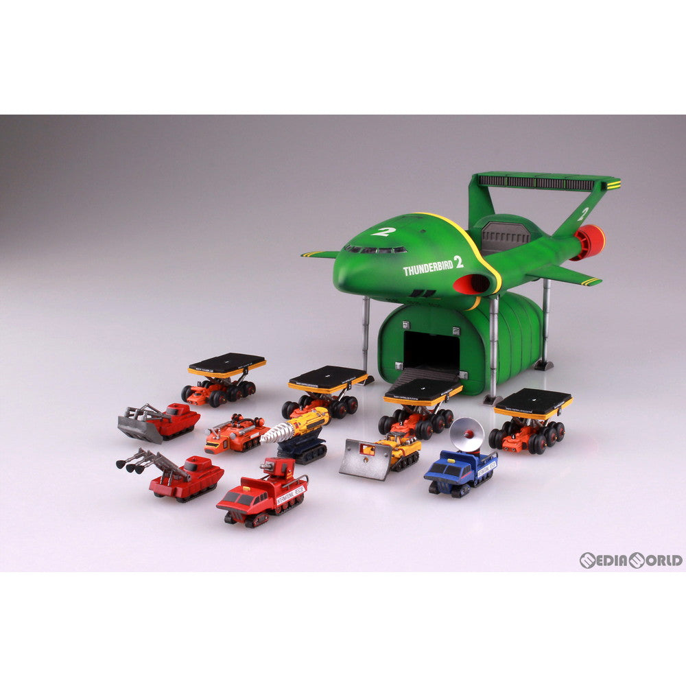【中古即納】[PTM] サンダーバード No.11 1/350 サンダーバード2号&救助メカ プラモデル(063606) アオシマ(20211117)