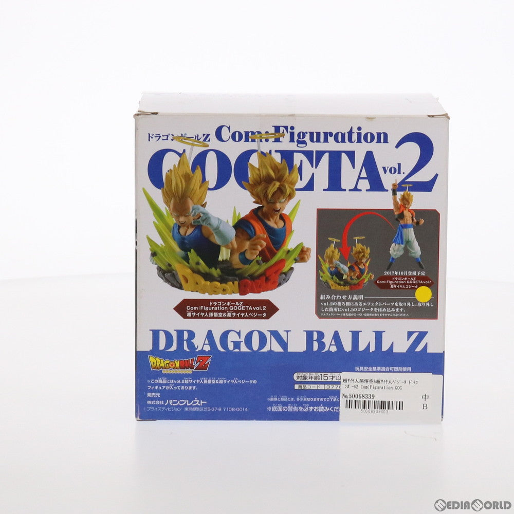 【中古即納】[FIG] 超サイヤ人孫悟空&超サイヤ人ベジータ ドラゴンボールZ Com:Figuration GOGETA vol.2 フィギュア プライズ(37768) バンプレスト(20171012)