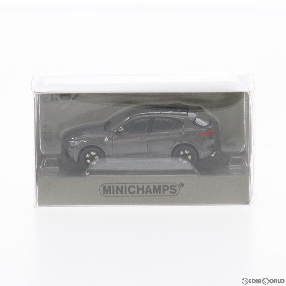 【中古即納】[FIG] アルファ ロメオ ステルヴォ クアドリフォリオ 2018(グレーメタリック) 1/87 完成品 ミニカー(870120201) MINICHAMPS(ミニチャンプス) (20200831)