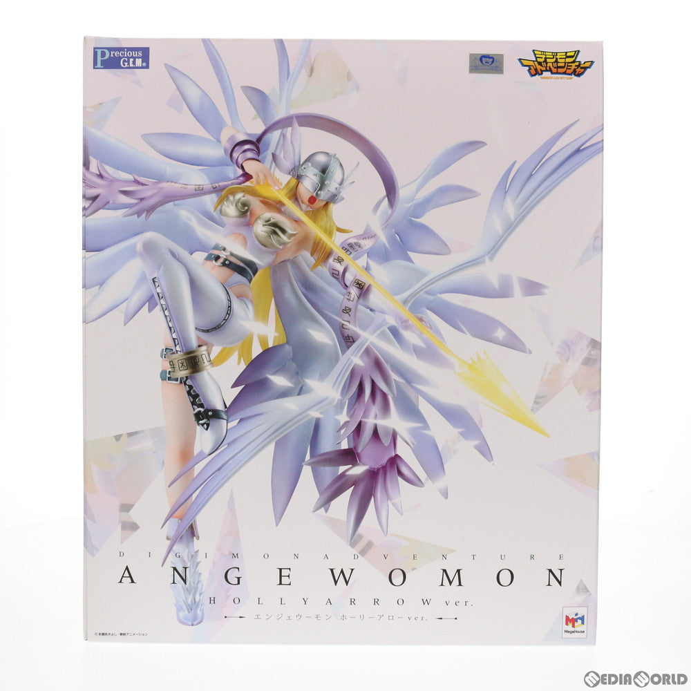 【中古即納】[FIG] Precious G.E.M.シリーズ エンジェウーモン ホーリーアローver. 光る台座付き デジモンアドベンチャー 完成品 フィギュア メガトレショップ&オンラインショップ限定 メガハウス(20190131)