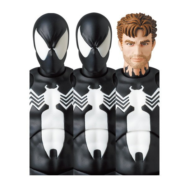 【新品即納】[FIG] (再販) マフェックス No.147 MAFEX SPIDER-MAN BLACK COSTUME(COMIC Ver.)(スパイダーマン ブラックコスチューム コミックver) 完成品 可動フィギュア メディコム・トイ(20260228)