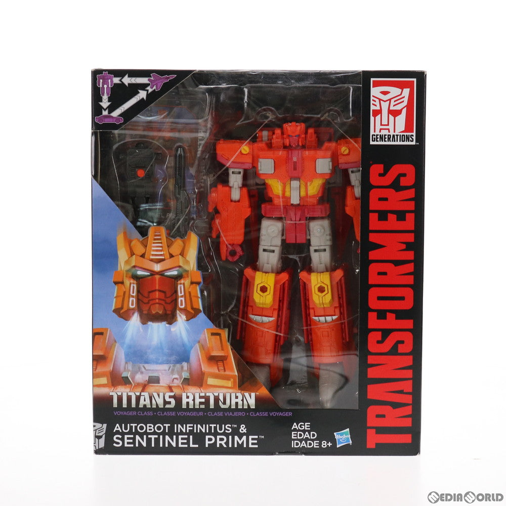 【中古即納】[TOY] トランスフォーマー ジェネレーションズ ボイジャークラス オートボット インフィニッツ&センチネルプライム トランスフォーマー タイタンズリターン 完成トイ ハズブロ(20161231)