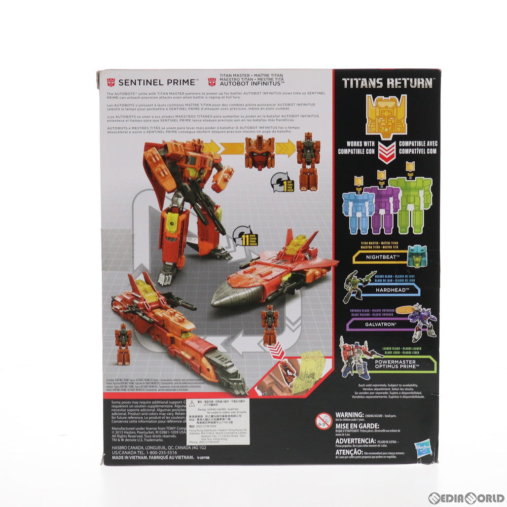 【中古即納】[TOY] トランスフォーマー ジェネレーションズ ボイジャークラス オートボット インフィニッツ&センチネルプライム トランスフォーマー タイタンズリターン 完成トイ ハズブロ(20161231)