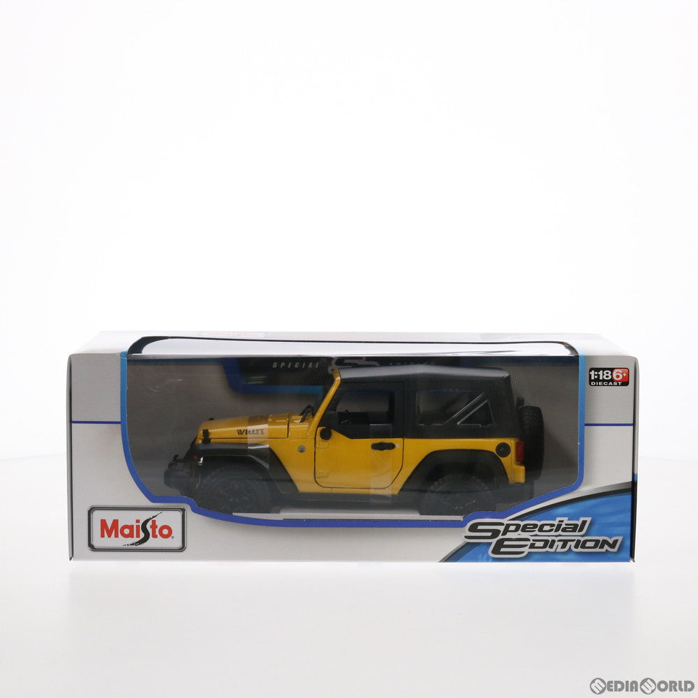【中古即納】[FIG] 2014 Jeep(ジープ) Wrangler(イエロー) SPECIAL EDITION 1/18 完成品 ミニカー(46629) Maisto(マイスト) (20141231)