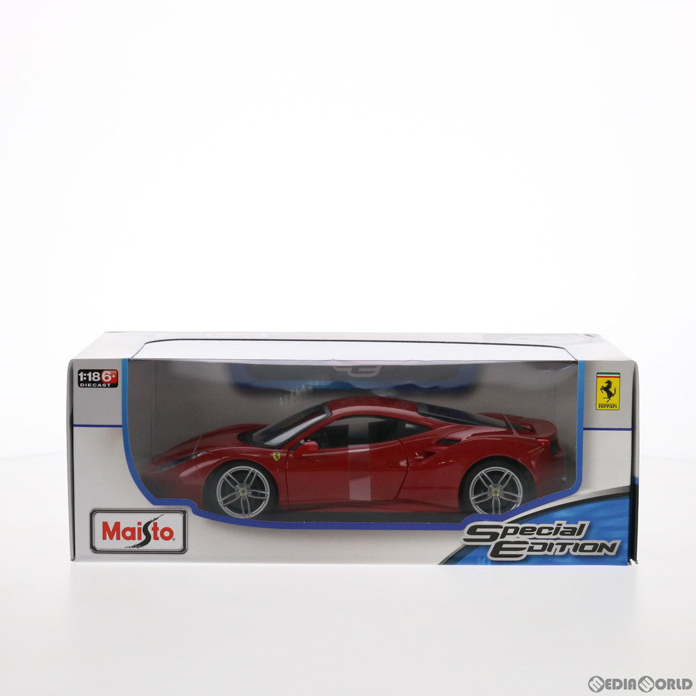 【中古即納】[FIG] Ferrari(フェラーリ) 488 GTB(レッド) SPECIAL EDITION 1/18 完成品 ミニカー(46629) Maisto(マイスト) (20141231)