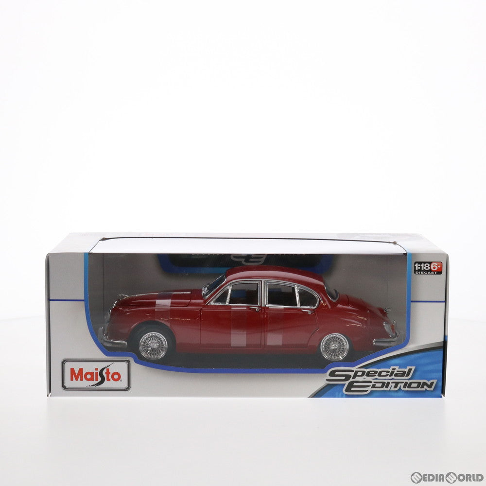 【中古即納】[FIG] Jaguar(ジャガー) Mark2 1959(レッド) SPECIAL EDITION 1/18 完成品 ミニカー Maisto(マイスト) (20141231)