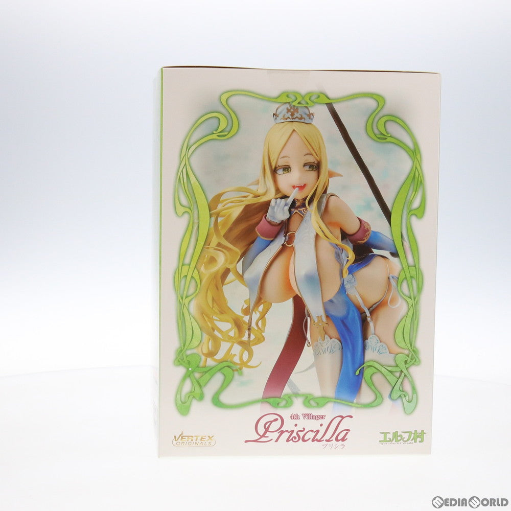 【中古即納】[FIG] (再販)あみあみ限定特典6種付属 エルフ村 第4村人 プリシラ アンテナショップ限定版 1/6 完成品 フィギュア ヴェルテクス(20200630)
