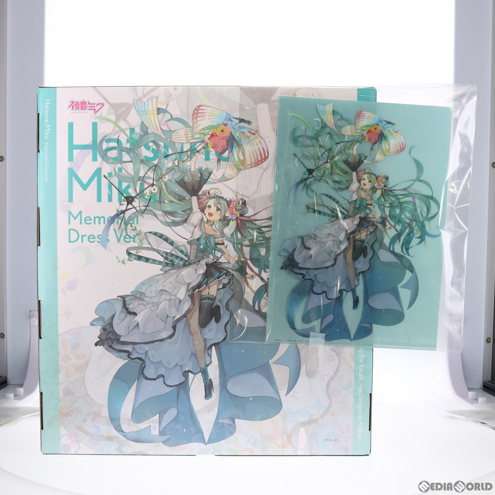 【中古即納】[FIG] GOODSMILE ONLINE SHOP限定特典付属 初音ミク Memorial Dress Ver. キャラクター・ボーカル・シリーズ01 初音ミク 1/7 完成品 フィギュア グッドスマイルカンパニー(20211022)