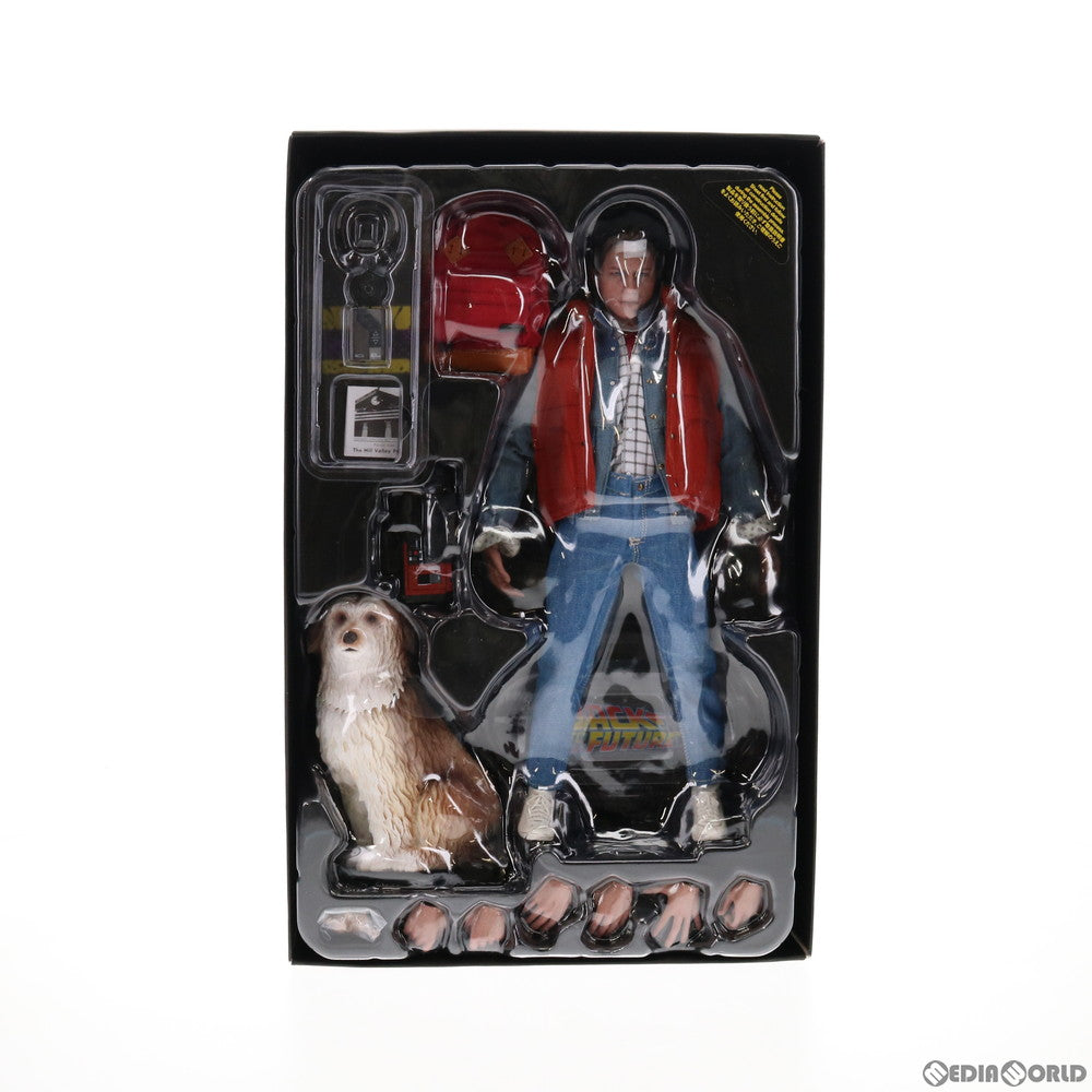 【中古即納】[FIG] トイサピエンス限定 ムービー・マスターピース マーティ・マクフライ&アインシュタイン バック・トゥ・ザ・フューチャー 1/6 完成品 可動フィギュア(MM#573) ホットトイズ(20210918)
