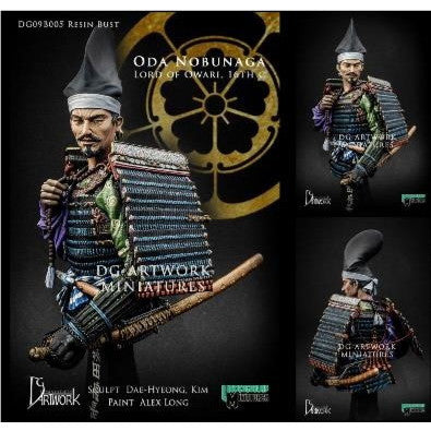 【新品即納】[FIG] (再販) 織田信長(おだのぶなが) 尾張 16世紀(バスト) 1/9 レジン製組立キット フィギュア(DG09B005) DG Artwork(DGアートワーク) (20240731)
