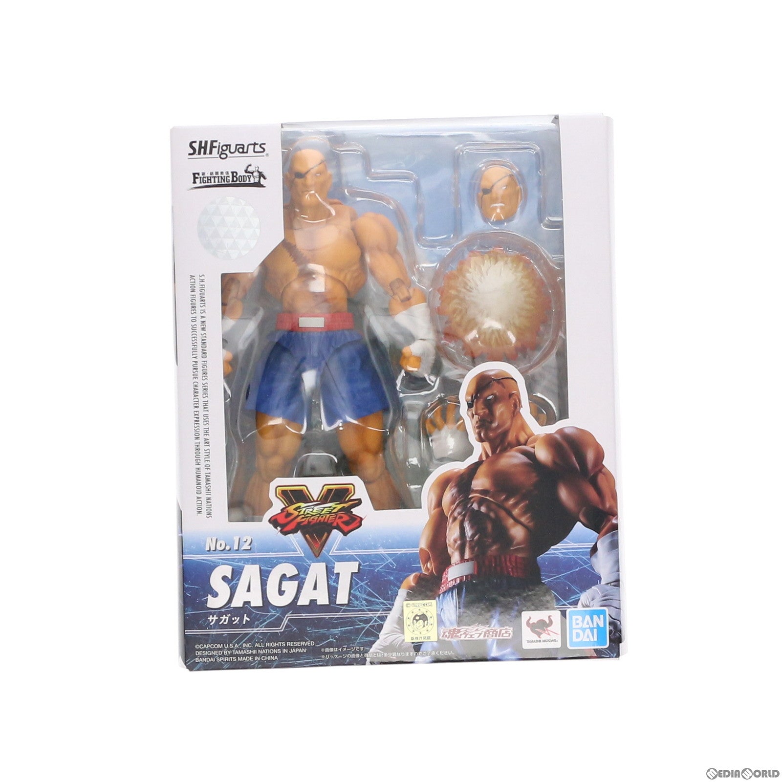 【中古即納】[FIG] 魂ウェブ商店限定 S.H.Figuarts(フィギュアーツ) サガット ストリートファイターV 完成品 可動フィギュア バンダイスピリッツ(20200430)