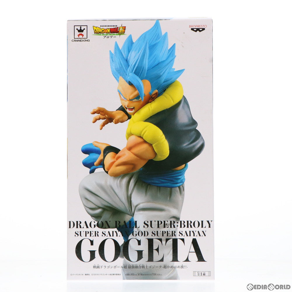 【中古即納】[FIG] ナムコ限定 SSGSS(超サイヤ人ゴッド超サイヤ人) ゴジータ 映画 ドラゴンボール超 ブロリー 最強融合戦士ゴジータ-超かめはめ波!!- フィギュア プライズ(39003) バンプレスト(20181214)