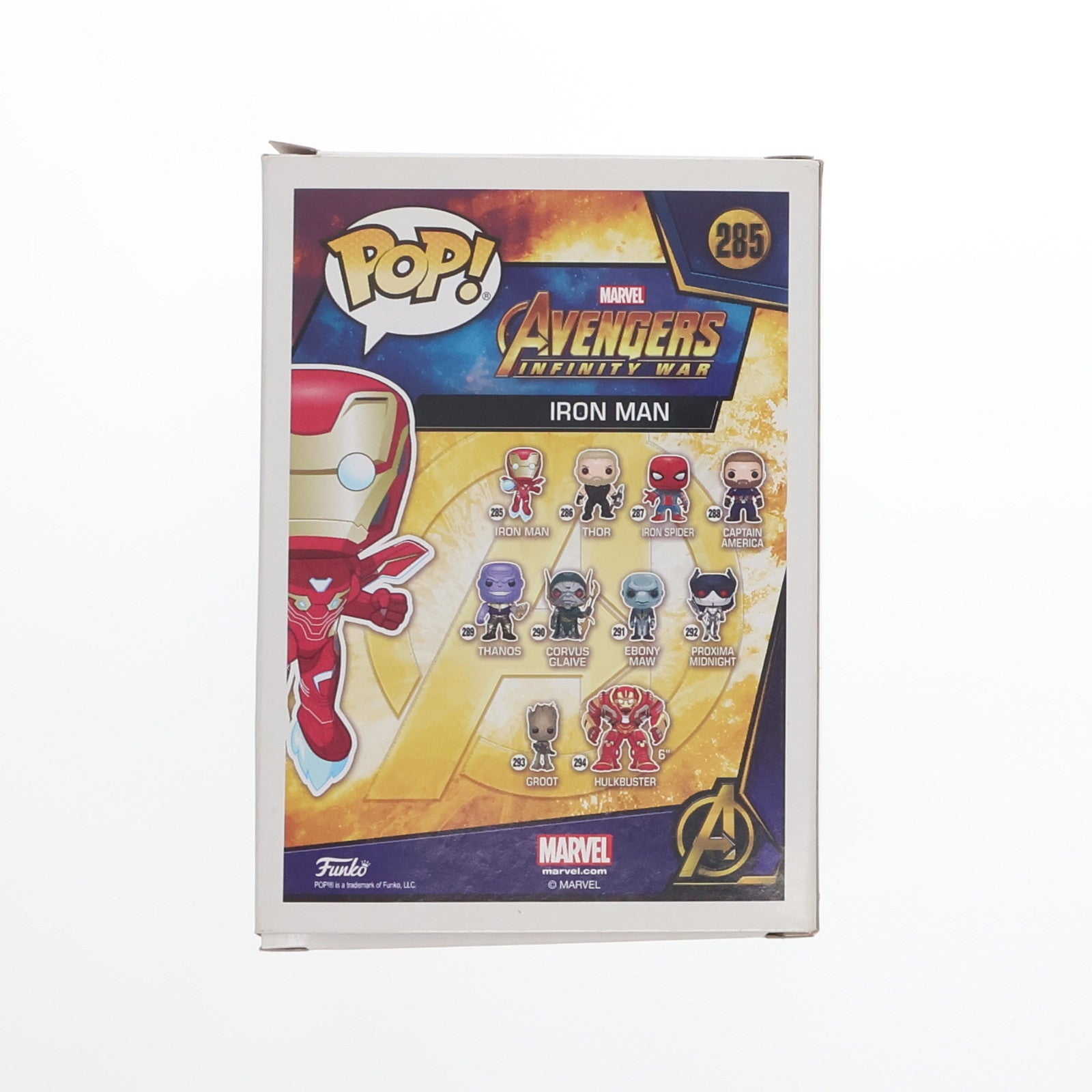 【中古即納】[SFT] アイアンマン・マーク50 「アベンジャーズ/インフィニティ・ウォー」 POP! Marvel Series #285 フィギュア FUNKO/ホットトイズ(20180430)