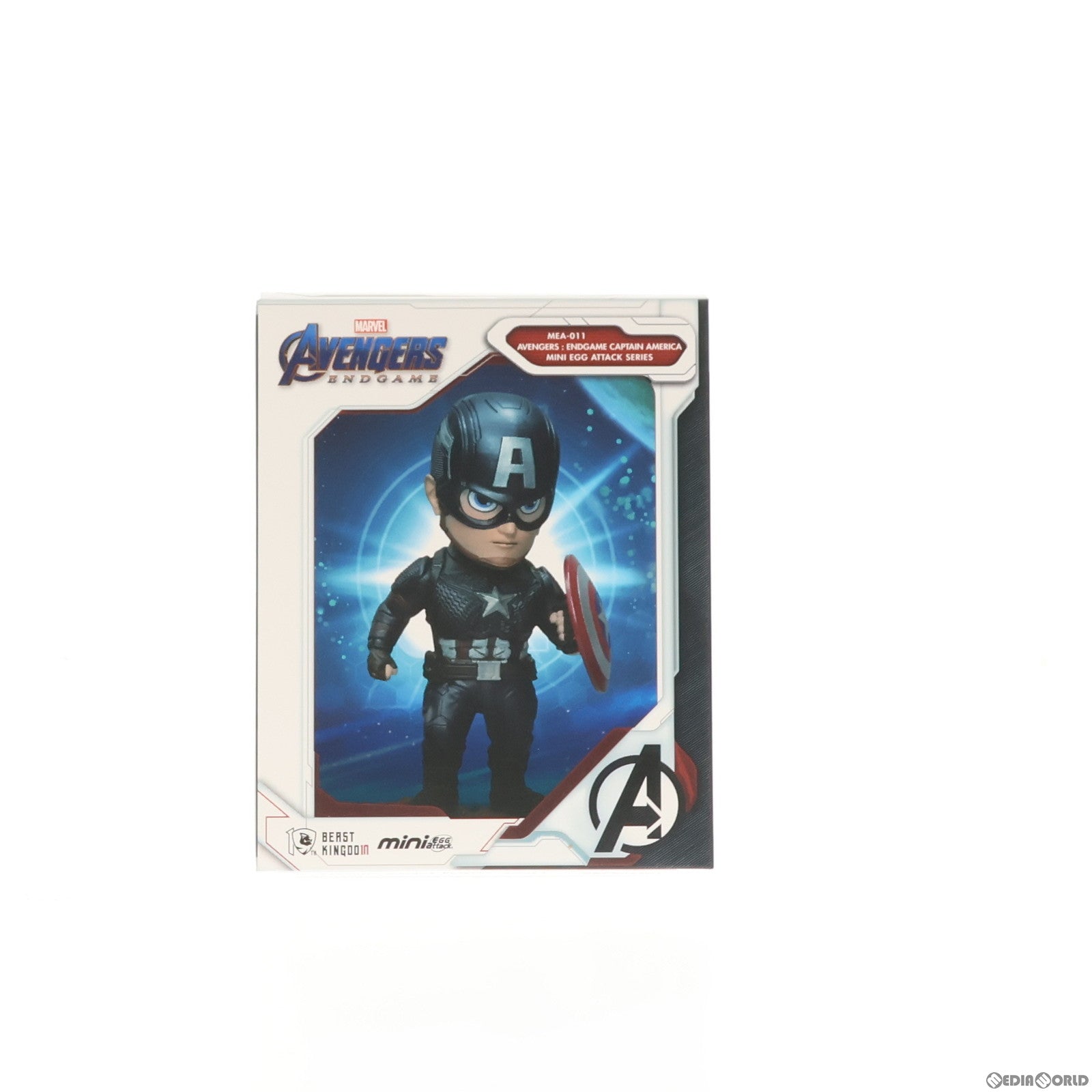 【中古即納】[FIG] キャプテン・アメリカ 「アベンジャーズ/エンドゲーム」 シリーズ1 Mini Egg Attack ミニスタチュー フィギュア Beast Kingdom(ビーストキングダム)(20190930)