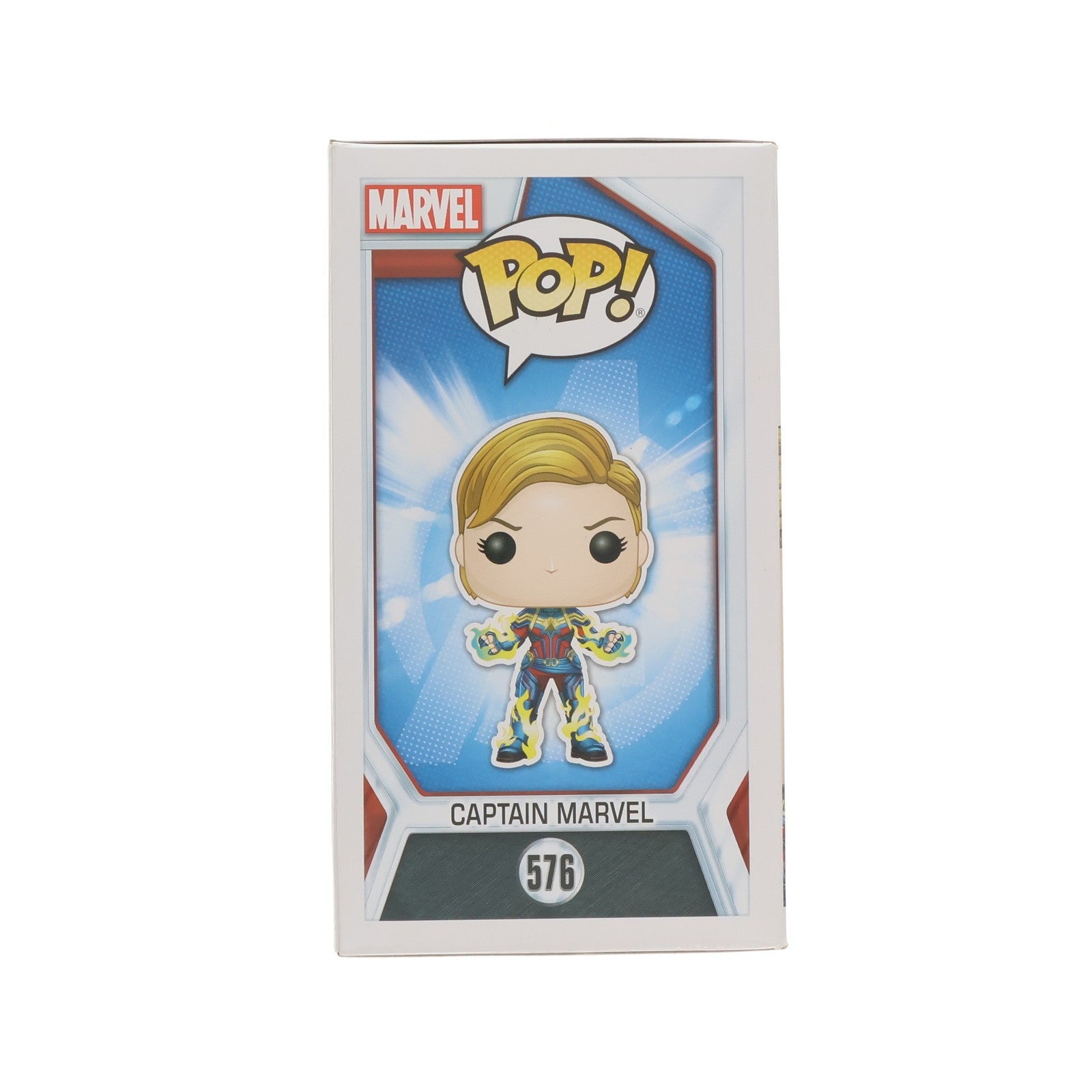 【中古即納】[FIG] POP! Marvel Series #576 キャプテン・マーベル(ショートヘア版) アベンジャーズ/エンドゲーム 完成品 フィギュア FUNKO(ファンコ)(20191231)