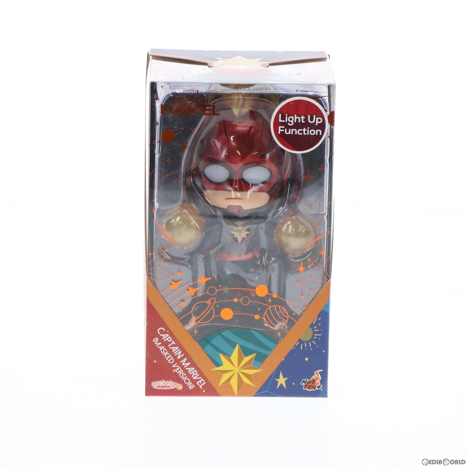 【中古即納】[FIG] コスベイビー サイズS キャプテン・マーベル(マスクあり版) 完成品 フィギュア(COS#545) ホットトイズ(20190331)
